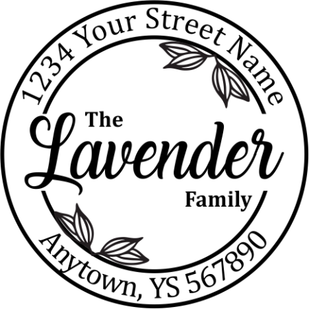 The Lavender Address Stamp
