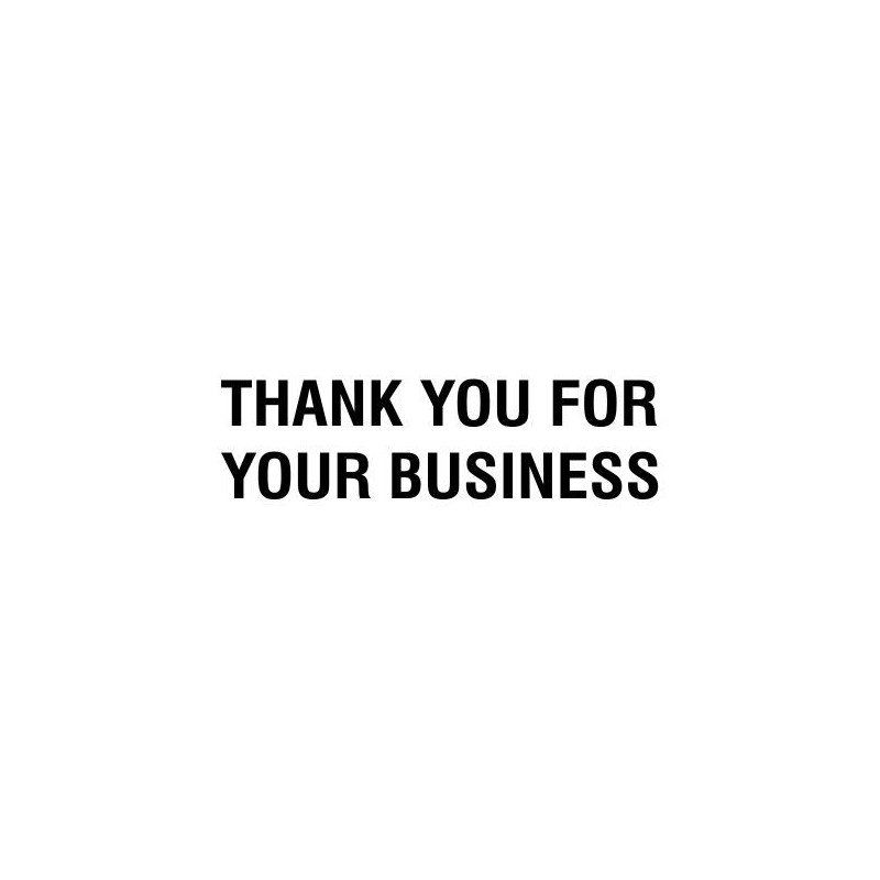 THANK YOU FOR YOUR BUSINESS Stamp