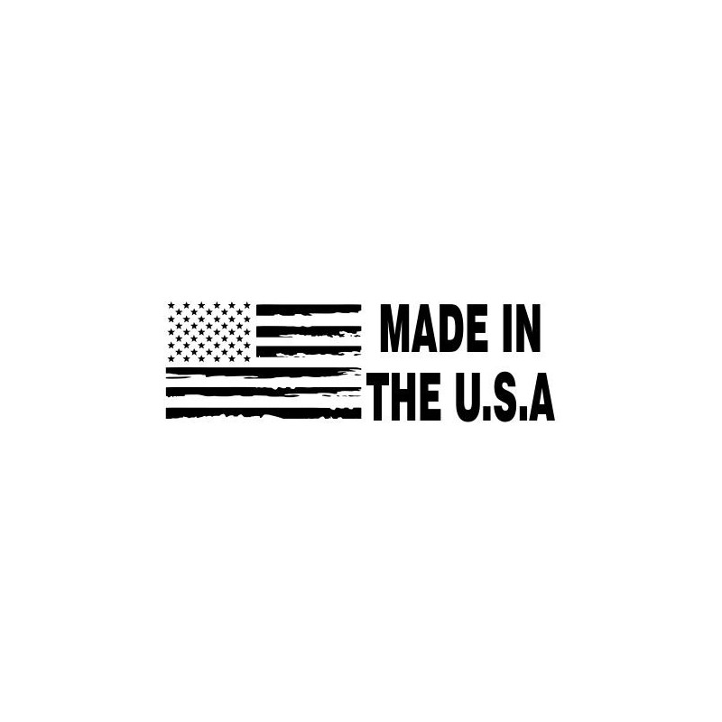 MADE IN THE USA W/ FLAG Stamp