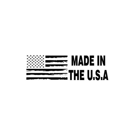 MADE IN THE USA W/ FLAG Stamp