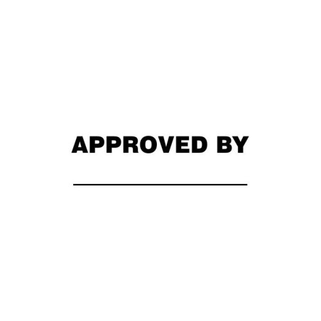 APPROVED BY Stamp