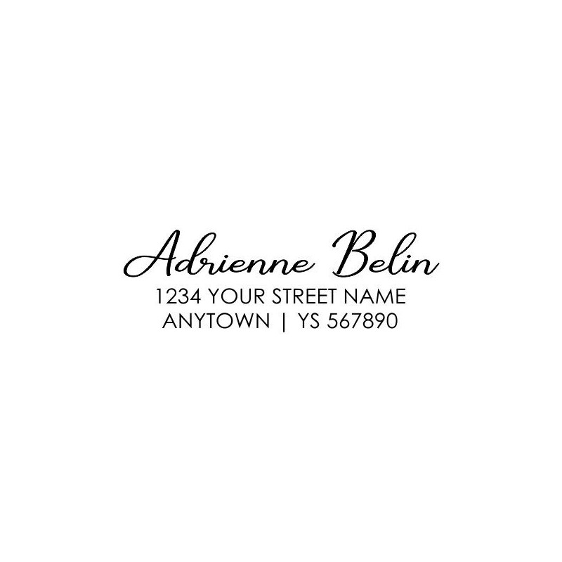 Custom Return Address Stamp - Adrienne Belin