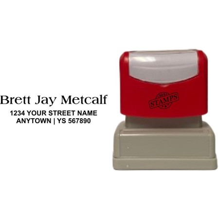 Custom Return Address Stamp - Brett Jay Metcalf
