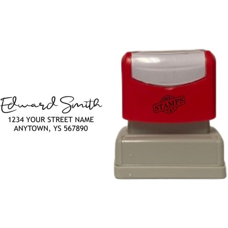 Custom Address Stamp - Edward Smith