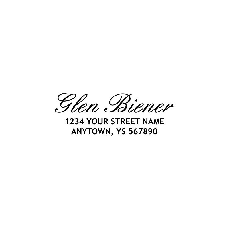 Custom Address Stamp - Glen Biener