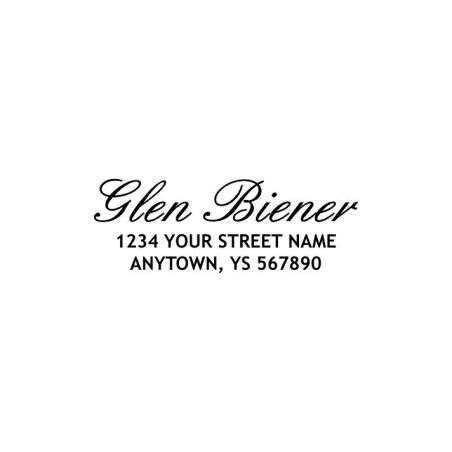 Custom Address Stamp - Glen Biener