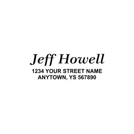Custom Address Stamp - Jeff Howell
