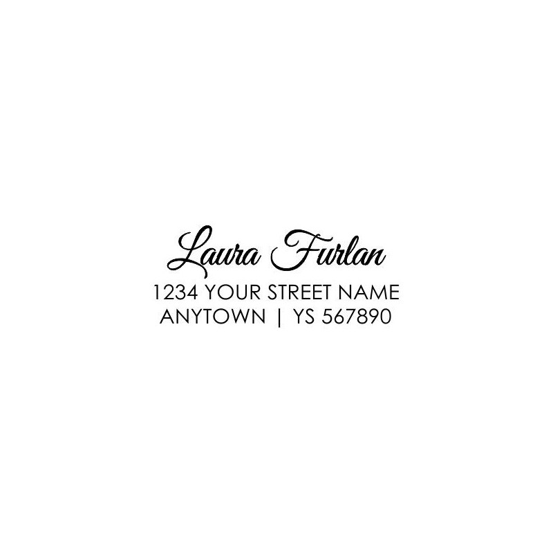 Custom Address Stamp - Laura Furlan