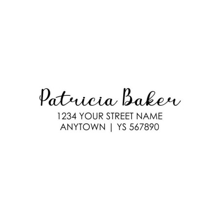 Custom Address Stamp - Patricia Baker