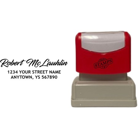 Custom Address Stamp - Robert McLauhlin