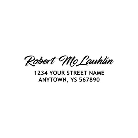 Custom Address Stamp - Robert McLauhlin
