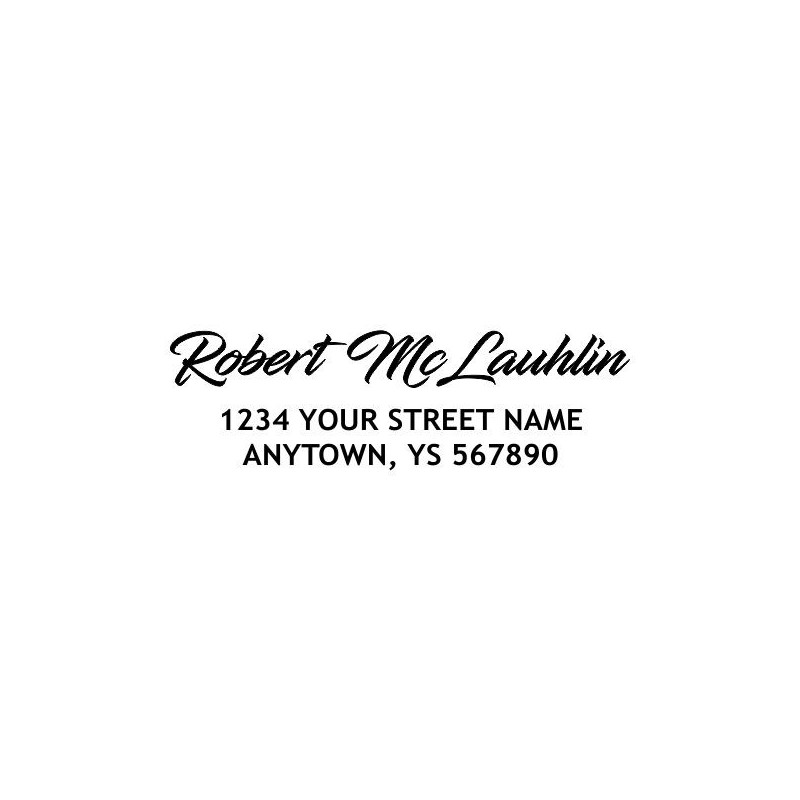 Custom Address Stamp - Robert McLauhlin