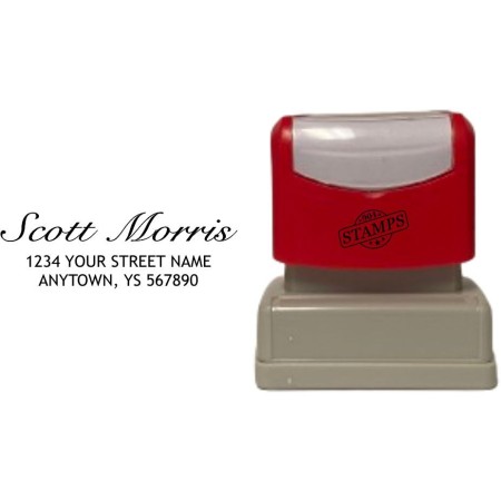 Custom Address Stamp - Scott Morris