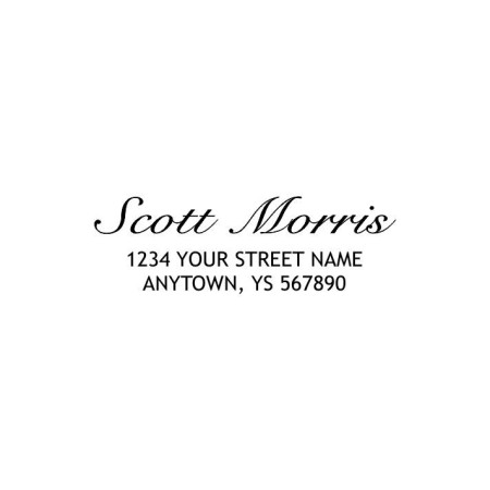 Custom Address Stamp - Scott Morris