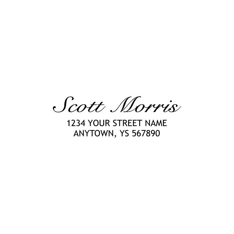 Custom Address Stamp - Scott Morris