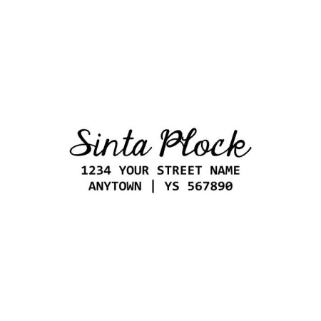 Custom address Stamp - Sinta Plock