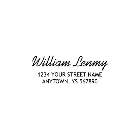 Custom Address Stamp - William Lenmy