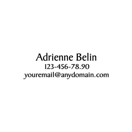 Adrienne Belin custom Stamp