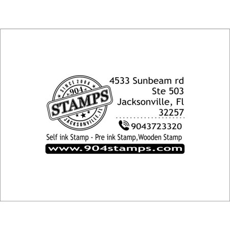 Custom Business Stamp - 904 Stamps