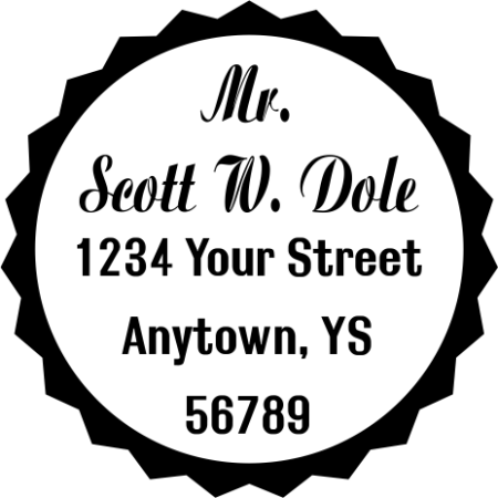 Scott Dole Address Stamp